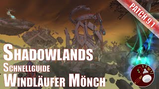 Shadowlands Windläufer Mönch Schnellguide World of Warcraft Patch 91 [upl. by Aissenav]