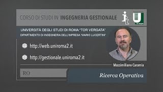 Ricerca Operativa  Massimiliano Caramia [upl. by Docilla]