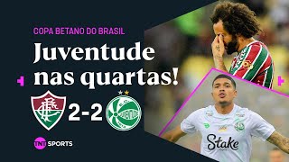 FLU EMPATA NO FIM MAS JUVENTUDE SE CLASSIFICA FLUMINENSE 2 X 2 JUVENTUDE  COPA BETANO DO BRASIL [upl. by Giah]