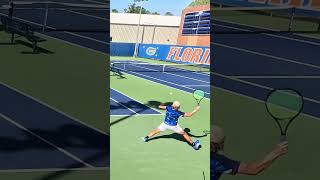 Nicholas Adamec TSU grinds it out and gets the unforced error tennis ncaa tsu gators [upl. by Harpole807]