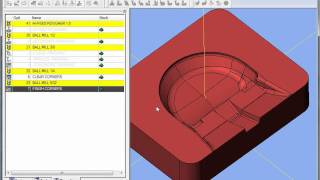 ESPRIT  Complete 3D Milling of a mold cavity [upl. by Yantruoc]