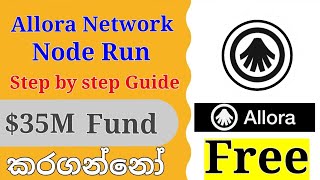 Allora Network Run NodeFull Guide Step by step  35M Found How to make money online WwCf Sinhala [upl. by Olim]