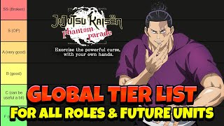 GLOBAL TIER LIST amp WHO YOU SHOULD SAVE FOR Jujutsu Kaisen Phantom Parade [upl. by Daune]