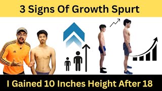 3 Signs Of GROWTH SPURT To Increase Height During PUBERTY PERIOD [upl. by Eelarual]