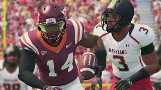 New Era Pinstripe Bowl 2021  Virginia Tech vs Maryland  College Football 12292021  NCAA 14 [upl. by Thorstein]