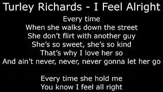 Northern Soul  Turley Richards  I Feel Alright  With Lyrics [upl. by Rap]