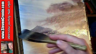 How to Complete a Watercolour Landscape Painting in Just 10 Minutes [upl. by Reniar]