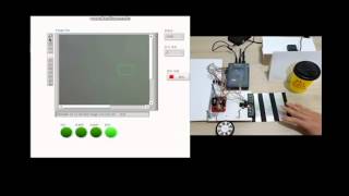 LabVIEW Vision WebCam Motor Infrared SensorTest applying myRIO [upl. by Cirderf]