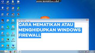 Cara Mematikan dan Menghidupkan Windows Firewall [upl. by Hannaoj700]