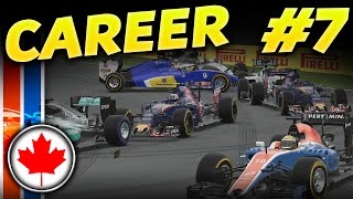 F1 2016 CAREER MODE PART 7 CANADA CARNAGE [upl. by Assiren]