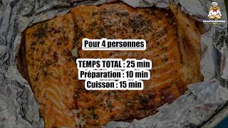 Recette  Saumon en papillote [upl. by Torbart341]