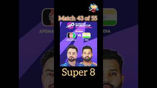 IND vs AFG T20 WorldCup Super 8 Match Schedule youtubeshorts indvsafg afgvsind super8 [upl. by Aisaim781]