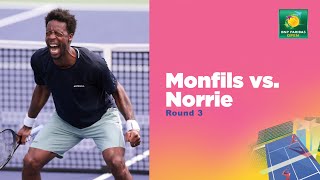 Cameron Norrie vs Gael Monfils Highlights  Indian Wells 2024 [upl. by Nidnal]