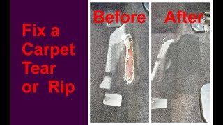 Fix a Carpet Tear or Rip Episode 5 [upl. by Noyes]