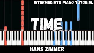 Hans Zimmer  Time Intermediate Piano Tutorial [upl. by Hales]