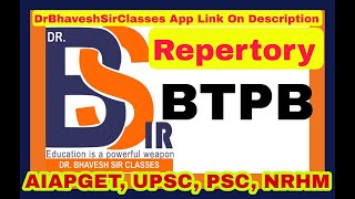 BTPB Repertory  Boenninghausen  Repertory Homoeopathy DrBhavesh Sir Classes  Part3 [upl. by Safko]