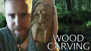 How to Carve a Wood Tree Spirit [upl. by Vaughn]