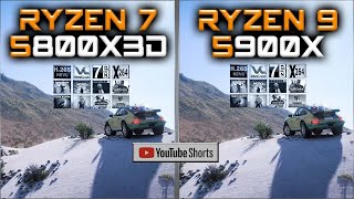 5900X vs 5800X3D SHORTS  Tested 15 Games and Applications [upl. by Adnerad]