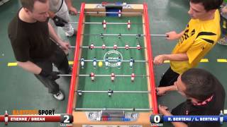 Spectacular foosball shot  Reprise de volée au babyfoot [upl. by Rambert220]