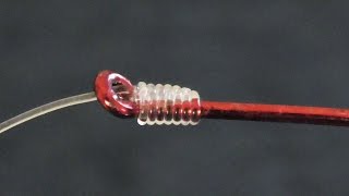 Easy Way To Snell A Hook  How To Tie A Hook To Fishing Line [upl. by Farrish]