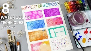 8 Basic Watercolor Techniques for Beginners [upl. by Aridatha871]