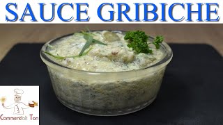 SAUCE GRIBICHE  comment faire une sauce gribiche facilement [upl. by Louie]