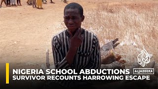 Nigeria school abductions Survivor recounts harrowing escape [upl. by Sewel]