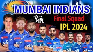 IPL 2024  Mumbai Indians Team New Squad  Mumbai Team Players List 2024  MI Team Squad 2024 [upl. by Nidnarb]