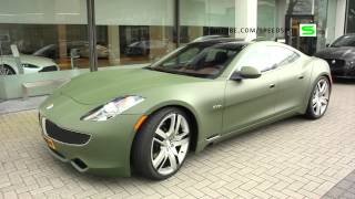 Fisker Karma Matte Green wrapped [upl. by Natsirk]