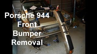 Porsche 944 Front Bumper Removal [upl. by Leviralc]