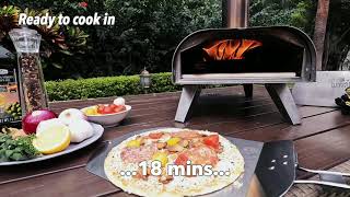 BIGHORN Pellet Pizza oven Cooking VIDEO 1080P [upl. by Yahsel724]