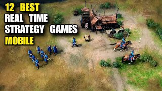 Top 12 Best RTS game Mobile Real Time Strategy Competitive build amp battle Game RTS Android iOS [upl. by Ydarg]