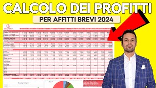 TEMPLATE per CALCOLARE GUADAGNI di AFFITTI BREVI nel 2024  PROPERTY MANAGER TIPS 1 [upl. by Knowland357]