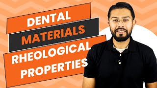 Rheological properties and Fluid behavior in Dental Materials Science dentalmaterials [upl. by Eiramyllek506]