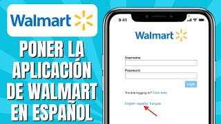 Cómo PONER La Aplicación De WALMART En Español [upl. by Anaeco]