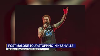 Post Malone tour stopping in Nashville [upl. by Bibi]