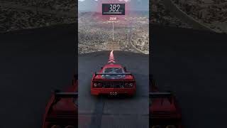 Forza Horizon 5 longest Sky Ramp JUMP  0  382 KMH Ferrari F40 Competizione [upl. by Hnao]