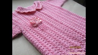 Crochet Patterns free baby sweater design video 2682 [upl. by Notyalc]