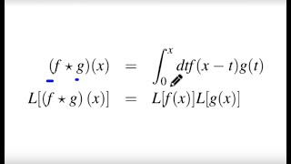 Transformada de Laplace y la convolución de dos funciones [upl. by Alliuqahs653]