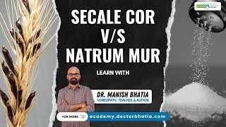 How to differentiate between secale cor and Natrum mur [upl. by Sudderth611]