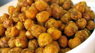 Indian Spiced Roasted Chickpeas Recipe  Quick Easy Delicious [upl. by Mercer]