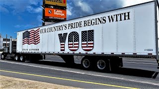 ATS Mods v147 4K★  Van Stoughton ZPlate Trailer  Skins by Richard Brown [upl. by Atnaloj]