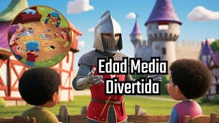 Edad Media para niños cómo se vive en un castillo medieval [upl. by Akeenat]