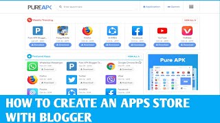 How to create an app store with blogger  free blogger templates [upl. by Hatfield]