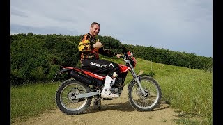 Beta Alp 200 Review in Italian Offroad English [upl. by Nitneuq]