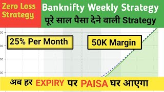 No Loss StrategyNifty Weekly Option Selling Strategy Learning With Earning [upl. by Wyly]