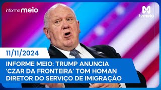 Trump anuncia ‘Czar da fronteira‘ Tom Homan diretor do serviço de imigração [upl. by Dee Dee]