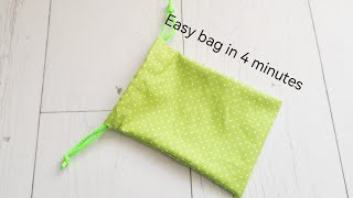 Quick and Easy Drawstring Bags with French Seams MYTKOandMYTKO [upl. by Henryk]