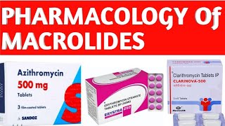 Pharmacology of Macrolides  Erythromycin Clarithromycin amp Azithromycin ENGLISH amharic [upl. by Ary707]