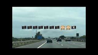 MOTORWAY LANE HOGGING Car Reg M6 JRK  Mr Jerk amp Car Reg RA09DAY [upl. by Jeffers]